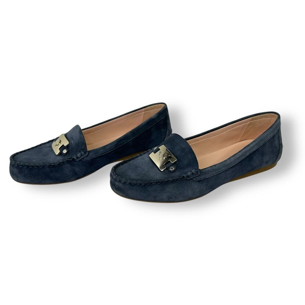 Kate Spade New York Women's Carmen Loafers Size 7.5 B Navy Blue Driving Loafer - Picture 3 of 12